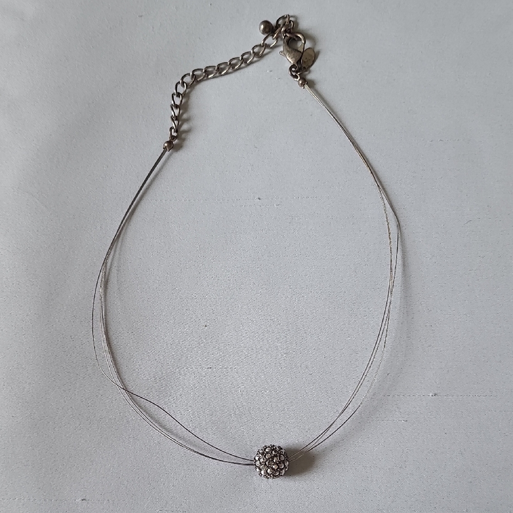 Dainty Silver Necklace with Minimalist Beads